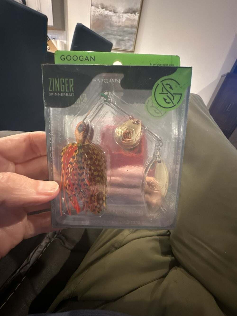 Googan Squad Zinger Spinnerbait Sunrise Craw 3/8 oz
